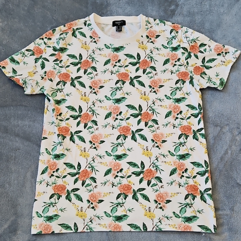 Floral Print Men's Shirt
